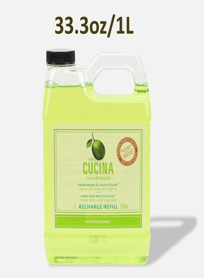 Cucina Purifying Hand Wash Refill, 33.8 Oz Plastic Jug (2, Lime Zest) - Image 5